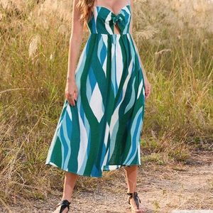 Bunny tie slip dress